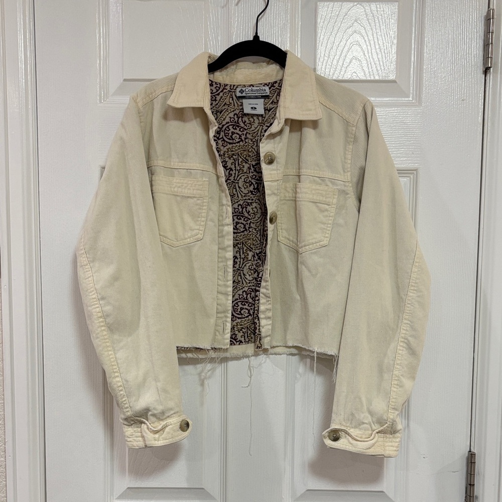 Columbia Women's Off-White Corduroy Jacket